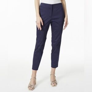 nwt Jones New York Slim Ankle Pants Women’s Cropped Capri Navy Blue Size 4
